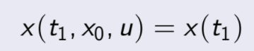 x(t1, x0, u) = x(t1)