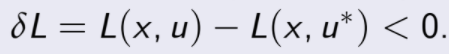 δL = L(x, u) L(x, u  ) < 0.