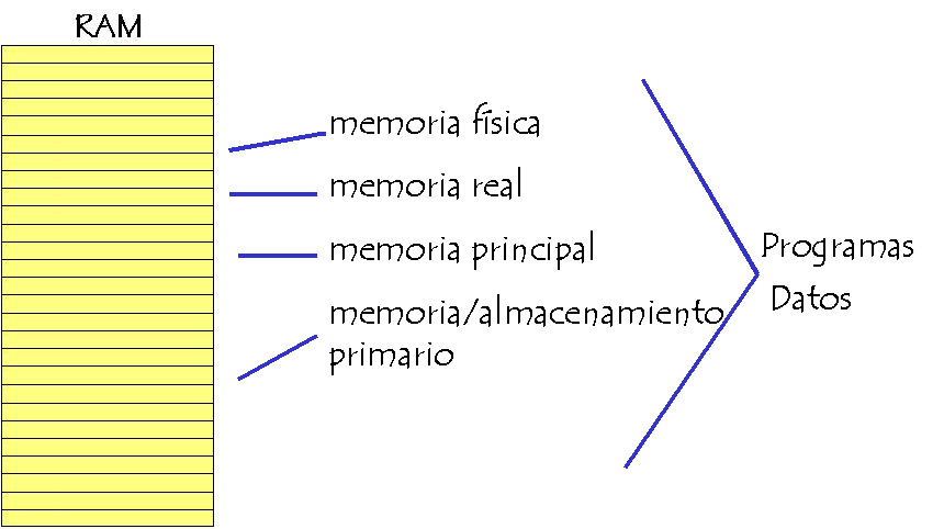 Almacenamiento real